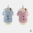 Camisa Tricot Xadrez - Rosa