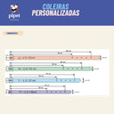 Coleira personalizada Pipet - Preto