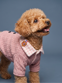 Camisa Tricot Xadrez - Rosa