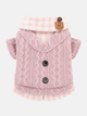 Camisa Tricot Xadrez - Rosa