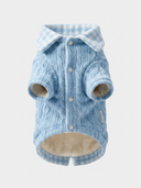 Camisa Tricot Xadrez - Azul
