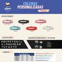 Coleira personalizada Pipet - Preto